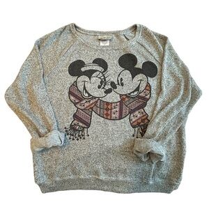 Disney Parks Mickey & Minnie Mouse sweatshirt. Size Large.